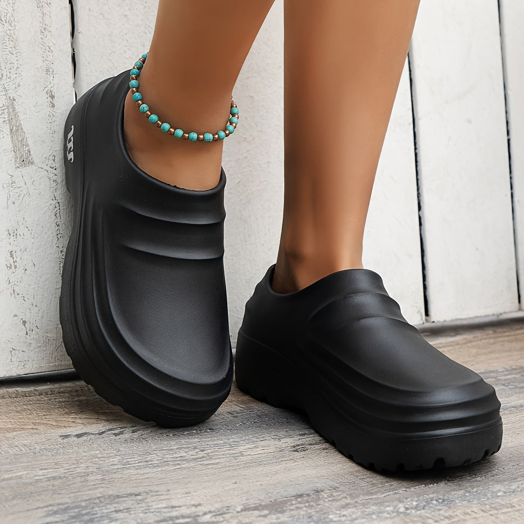 Orthopaedic Waterproof Clogs - AquaStep-Black-4.5-The Livary