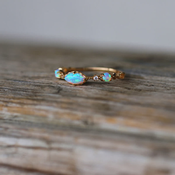 "Love and Sincerity" - Opal Vintage Ring - Isabella-1.93 in-The Livary