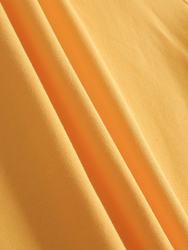 Casual Yellow Sweatshirt with Humorous Graphic Print - Elara-S-The Livary