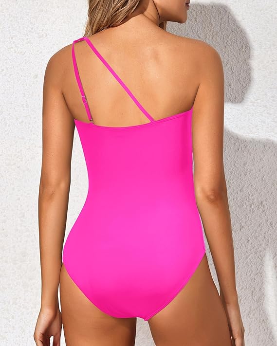 Trendy & Stylish One-Shoulder Swimsuit for Women – Daria-Leopard print-S-The Livary