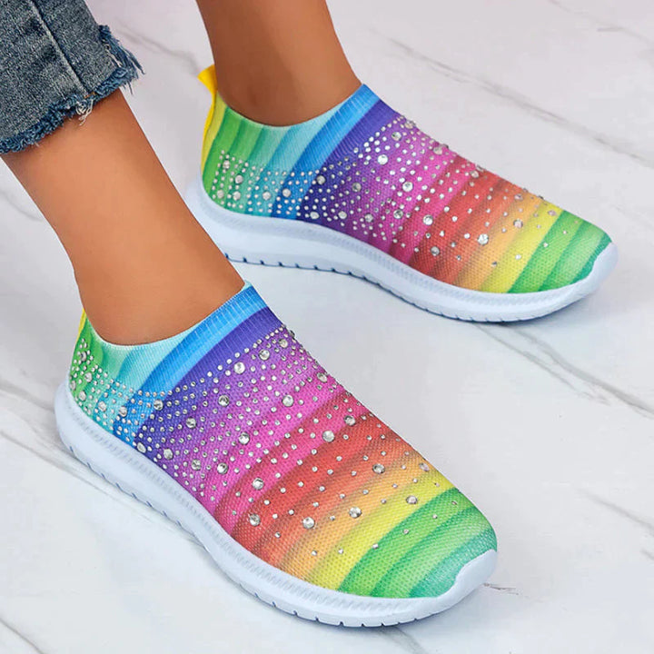 Crystal Shoes - GlamStep-MULTICOLOURED-3.5-The Livary
