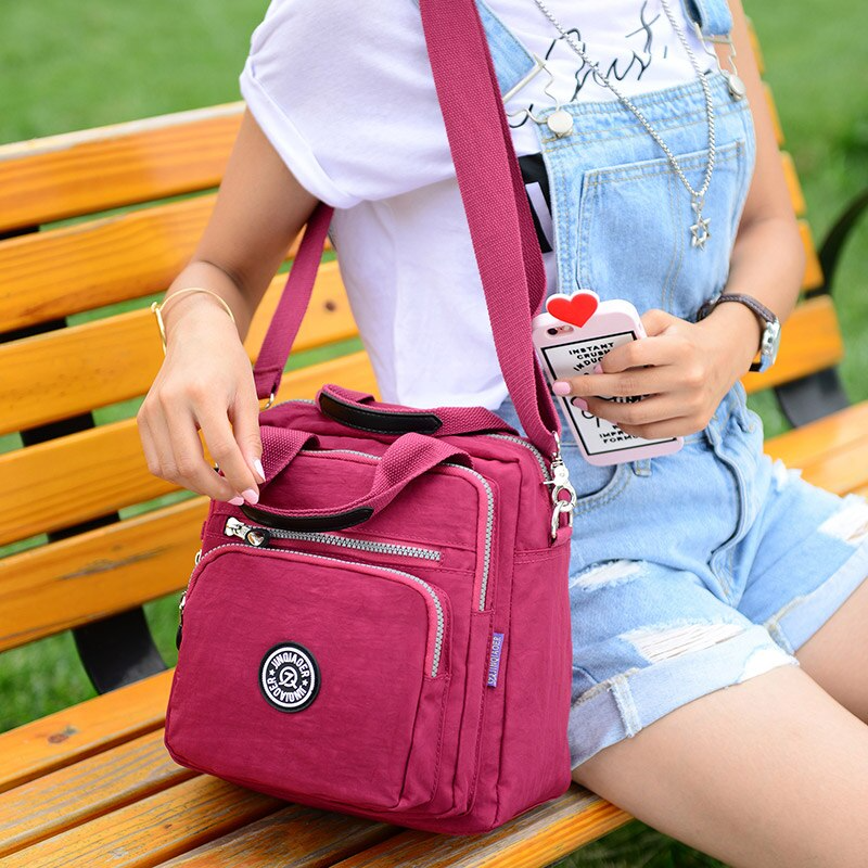 3-in-1 Waterproof Multifunctional Trendy Shoulder Bag - FlexiBag-Purple-The Livary