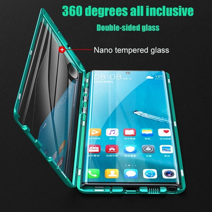 Magnetic Glass Samsung Case – Fortiq-Black-S24Ultra-The Livary