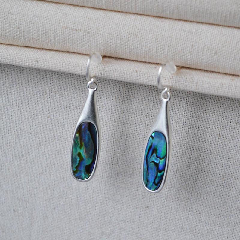 Vintage Colourful Silver Earrings - Adalyn-The Livary