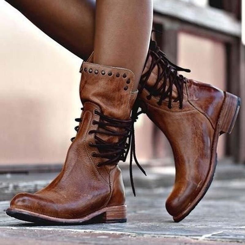 Stylish Leather Women's Shoes - Sophie-Brown-3.5-The Livary