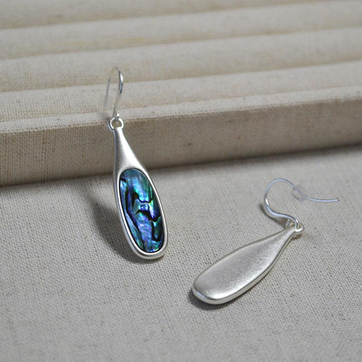 Vintage Colourful Silver Earrings - Adalyn-The Livary