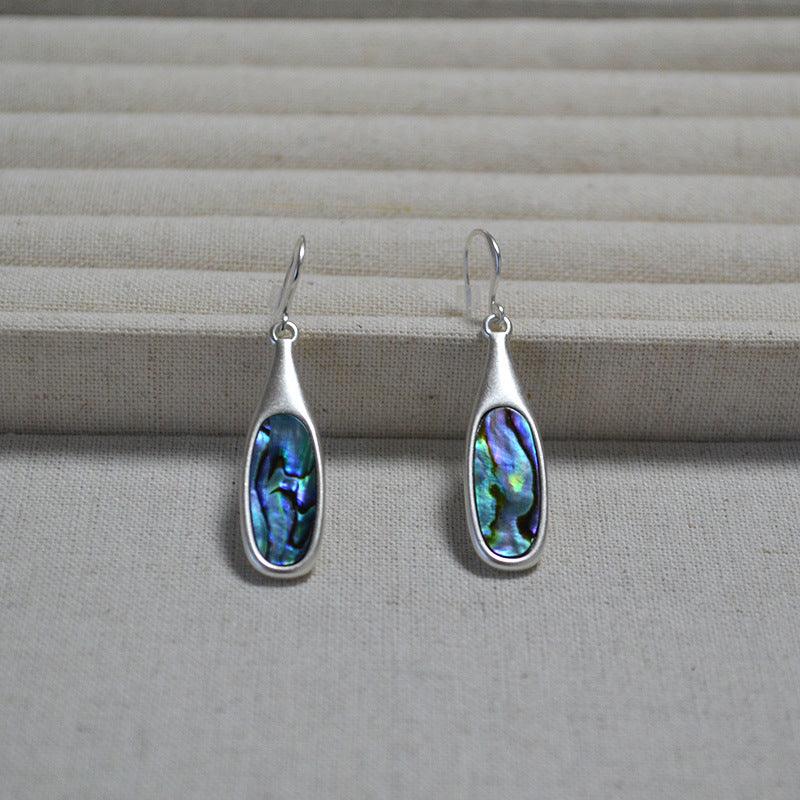 Vintage Colourful Silver Earrings - Adalyn-The Livary