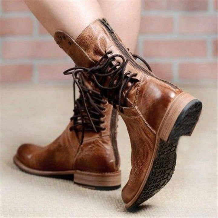 Stylish Leather Women's Shoes - Sophie-Brown-3.5-The Livary