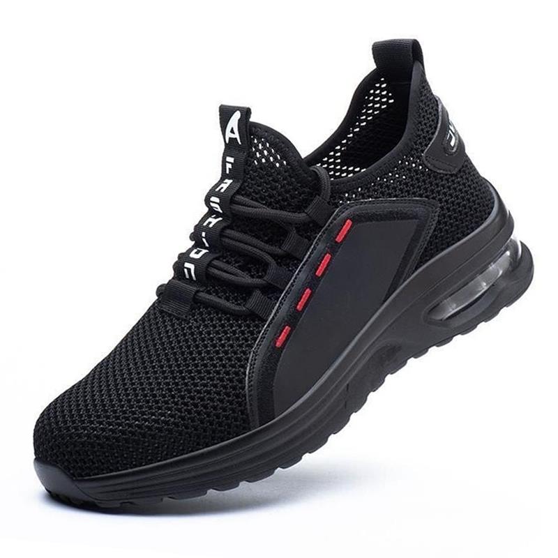 Ultralight Safety Shoes with Steel Toe - SteelFlex One-Black-4-The Livary