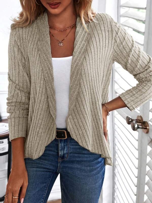 Basic Effortless Top with Long Sleeves - Liora-S-The Livary