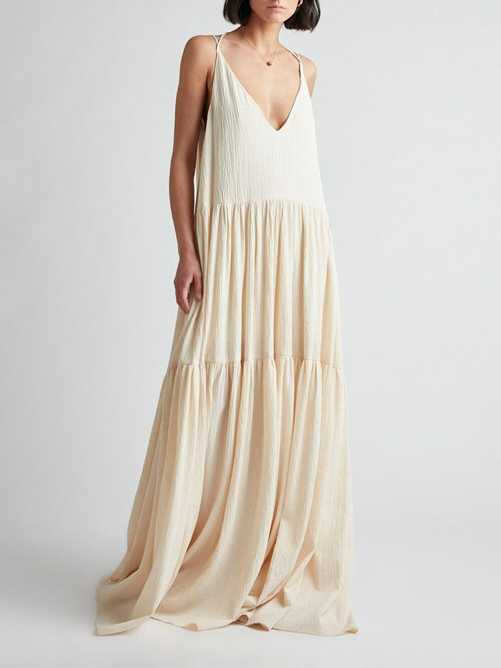 Stylish maxi dress with a flowy cut – Liana-S-The Livary