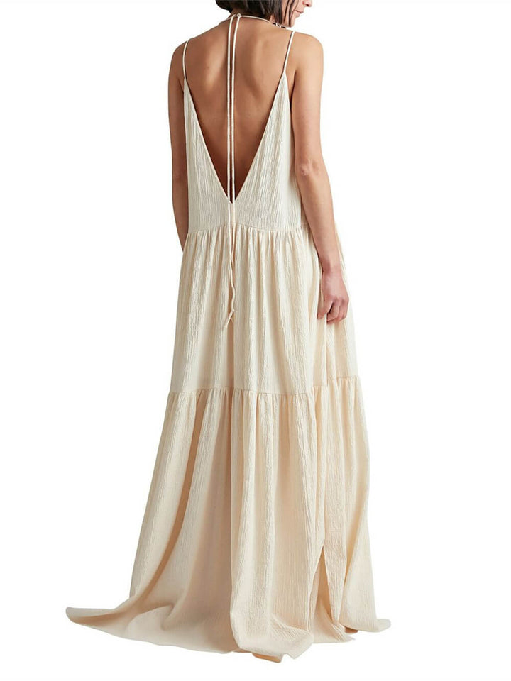 Stylish maxi dress with a flowy cut – Liana-S-The Livary