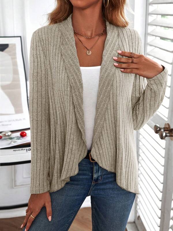 Basic Effortless Top with Long Sleeves - Liora-S-The Livary