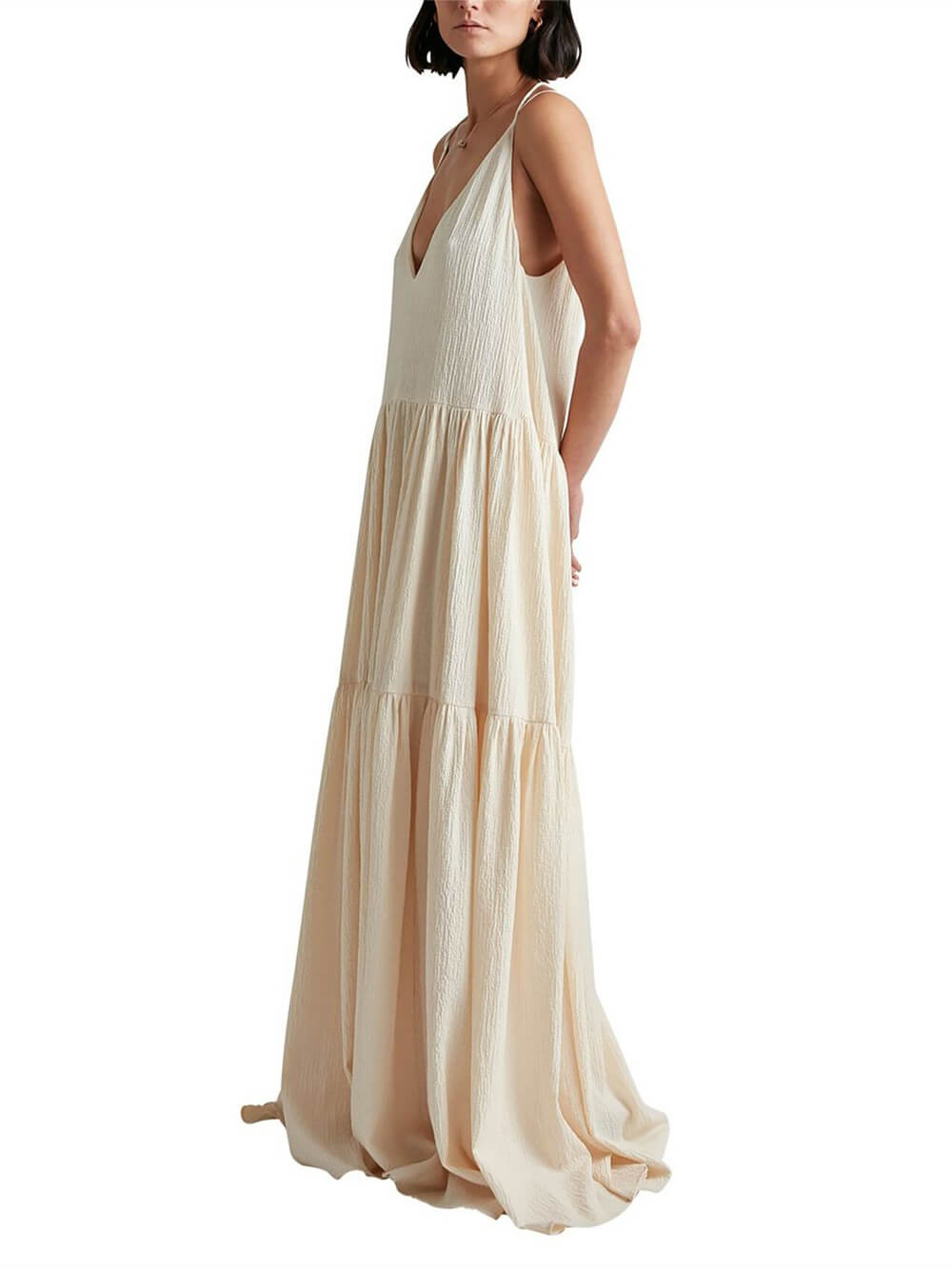 Stylish maxi dress with a flowy cut – Liana-S-The Livary