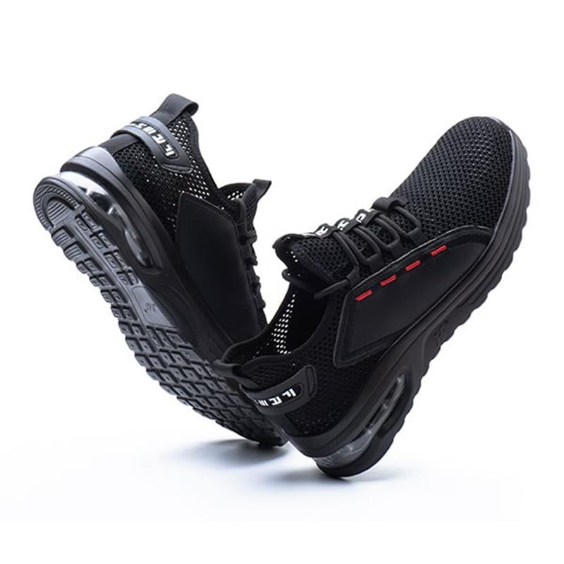 Ultralight Safety Shoes with Steel Toe - SteelFlex One-Black-4-The Livary