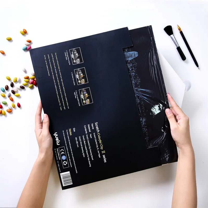 5D Scratch Art Plate – ColorPeek-Tokyo-The Livary