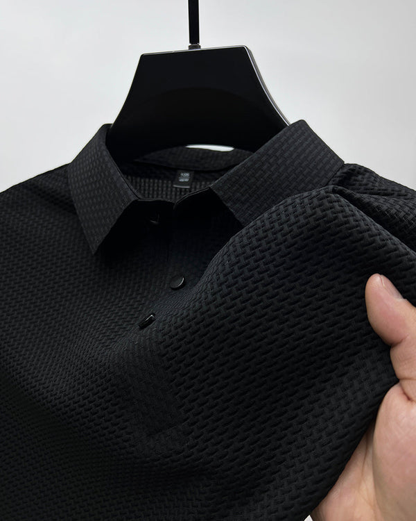 Trendy Men's Polo Shirt – Finn-Black-M-The Livary