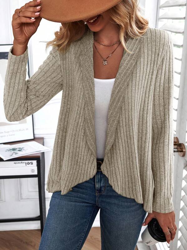 Basic Effortless Top with Long Sleeves - Liora-S-The Livary