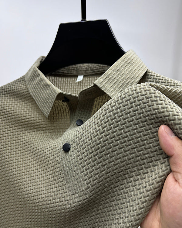 Trendy Men's Polo Shirt – Finn-Khaki-M-The Livary