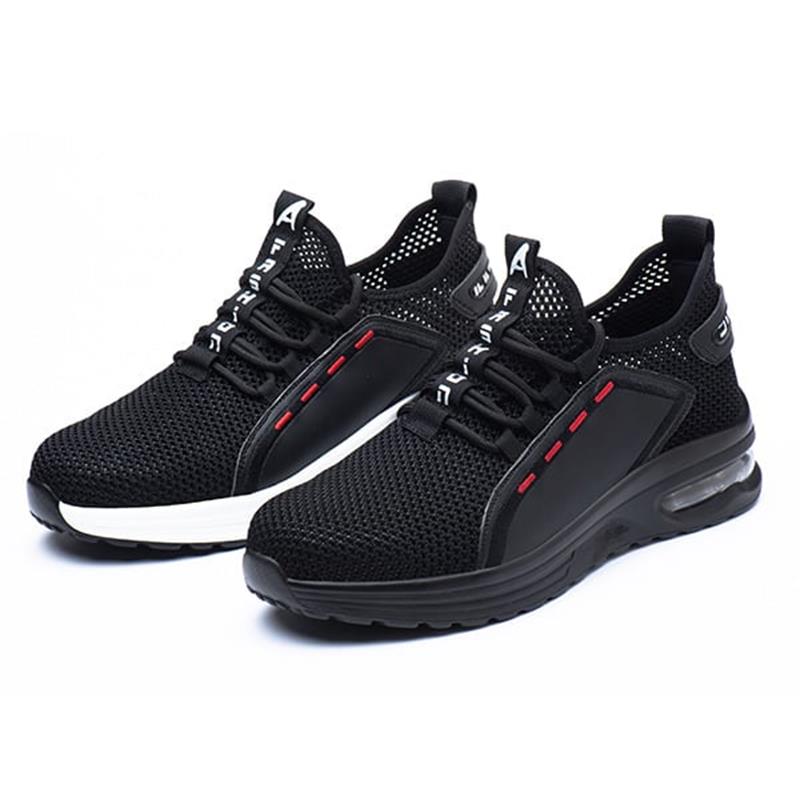 Ultralight Safety Shoes with Steel Toe - SteelFlex One-Black-4-The Livary