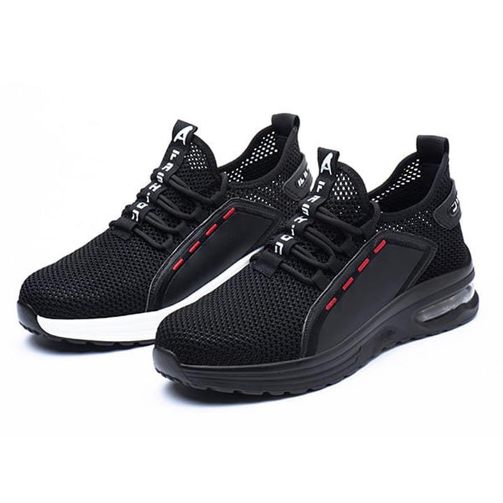Ultralight Safety Shoes with Steel Toe - SteelFlex One-Black-4-The Livary