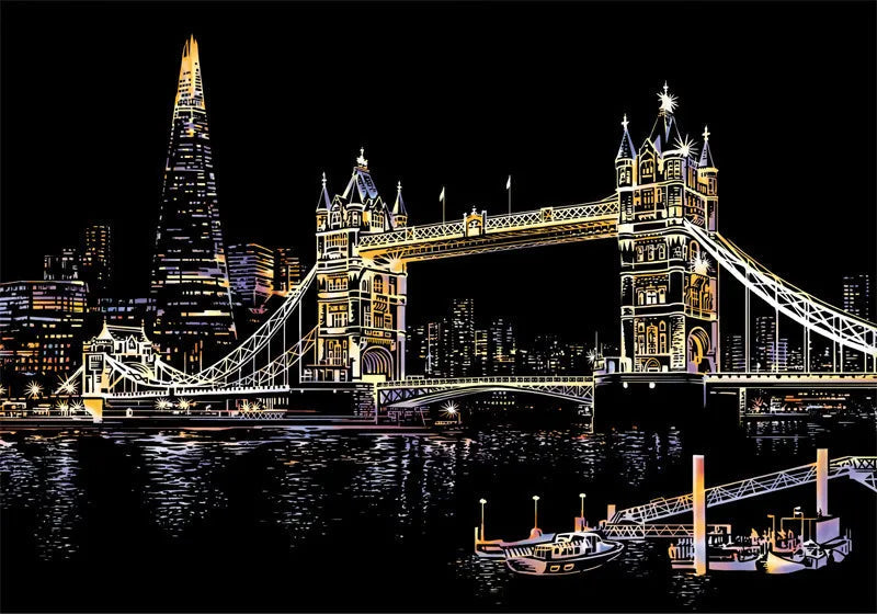 5D Scratch Art Plate – ColorPeek-London-The Livary