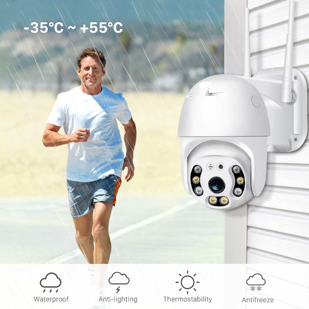 Wireless Outdoor Security Camera with WiFi – SecureView 360-The Livary