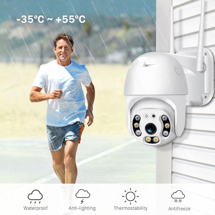 Wireless Outdoor Security Camera with WiFi – SecureView 360-The Livary