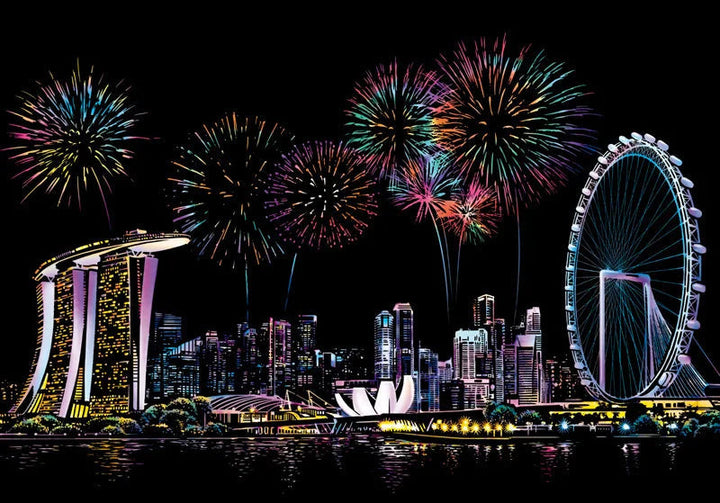 5D Scratch Art Plate – ColorPeek-Singapore-The Livary