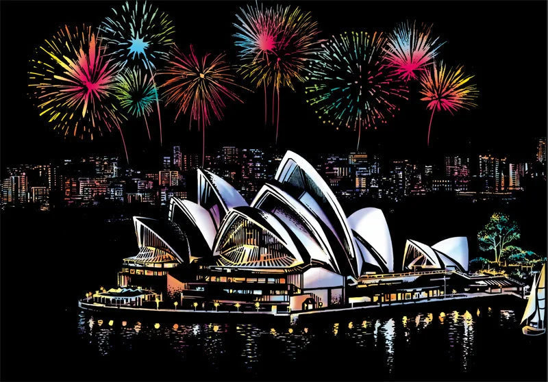 5D Scratch Art Plate – ColorPeek-Sydney-The Livary