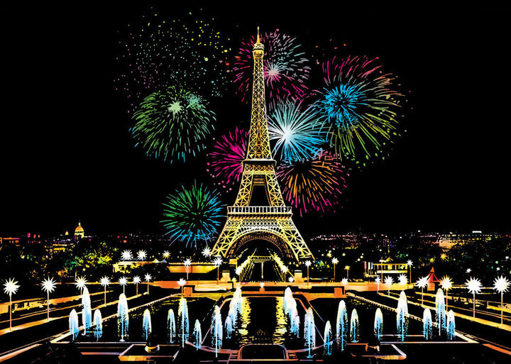 5D Scratch Art Plate – ColorPeek-Paris-The Livary