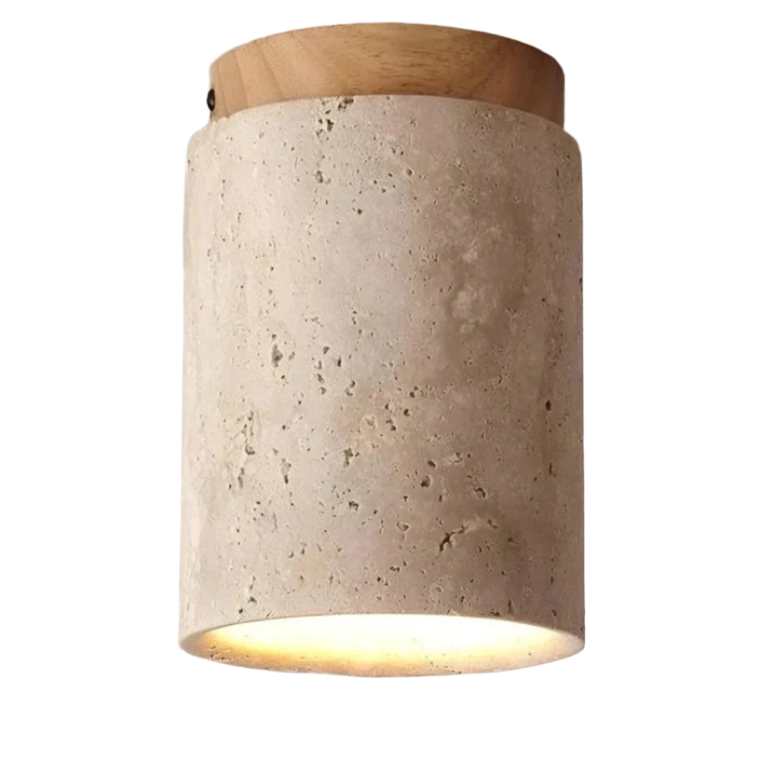 Trendy Round Japanese Style Ceiling Lamp - ZenLight-Beige-Warm light (3000K)-The Livary