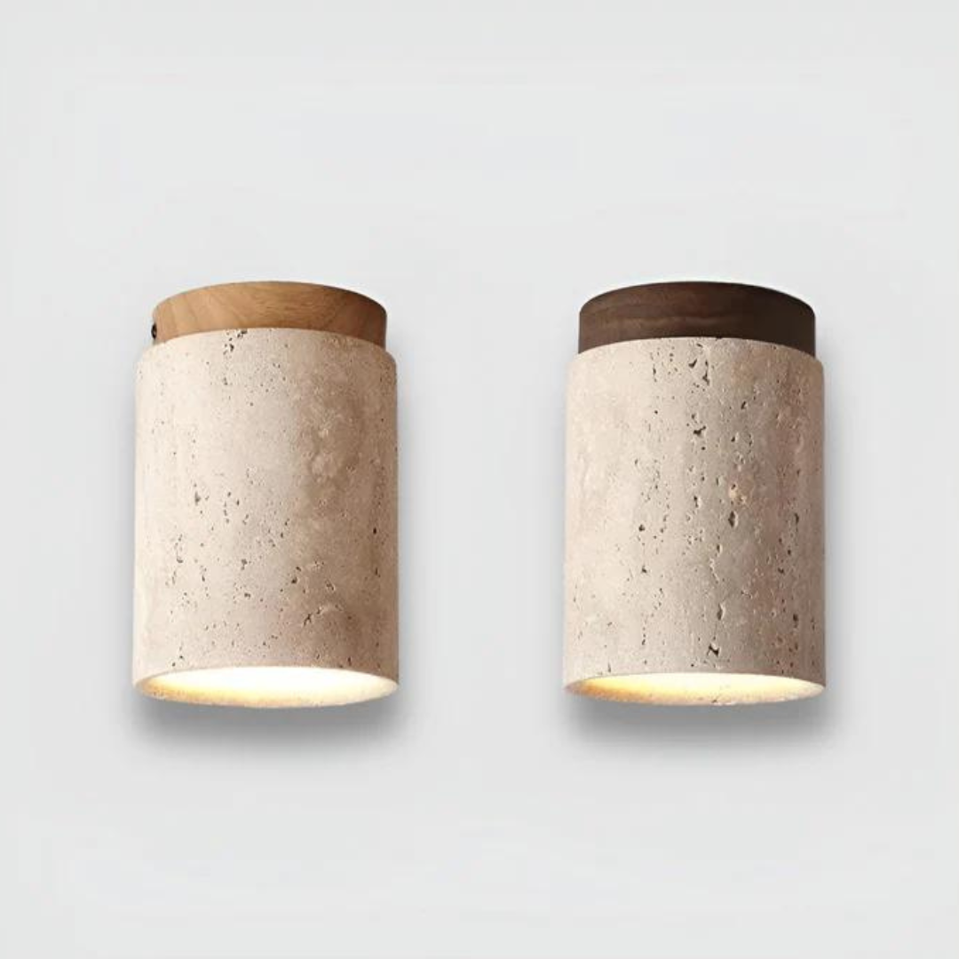 Trendy Round Japanese Style Ceiling Lamp - ZenLight-Brown-Warm light (3000K)-The Livary