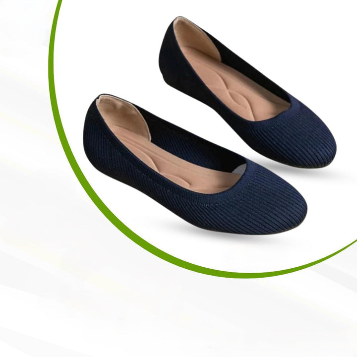 Orthopaedic Comfort Ballerinas – Melina-Azure blue-3.5-The Livary