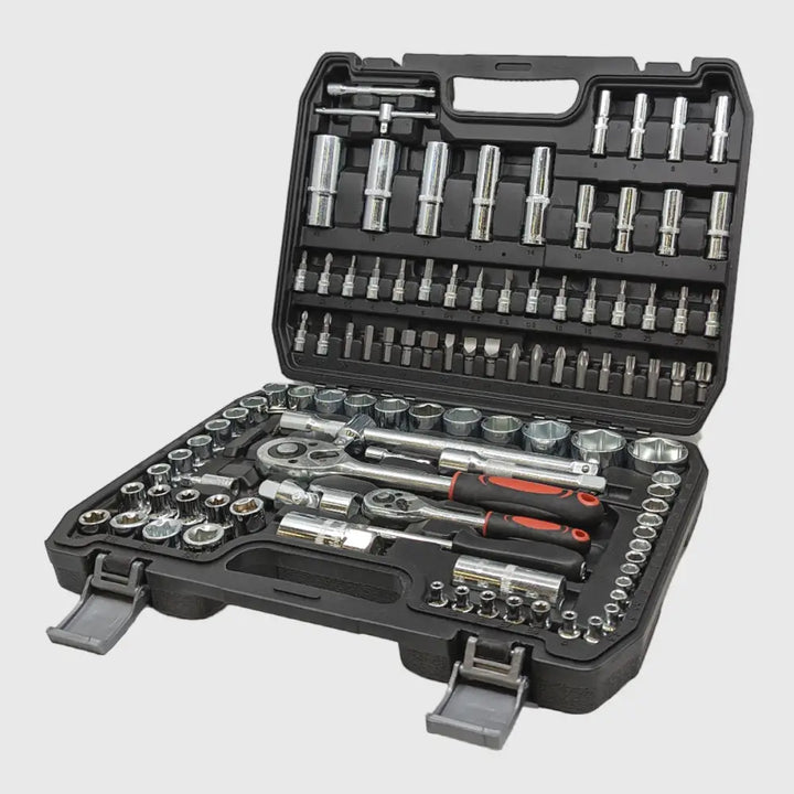 108-piece Chrome-Vanadium Socket Set – TorqueMaster-The Livary