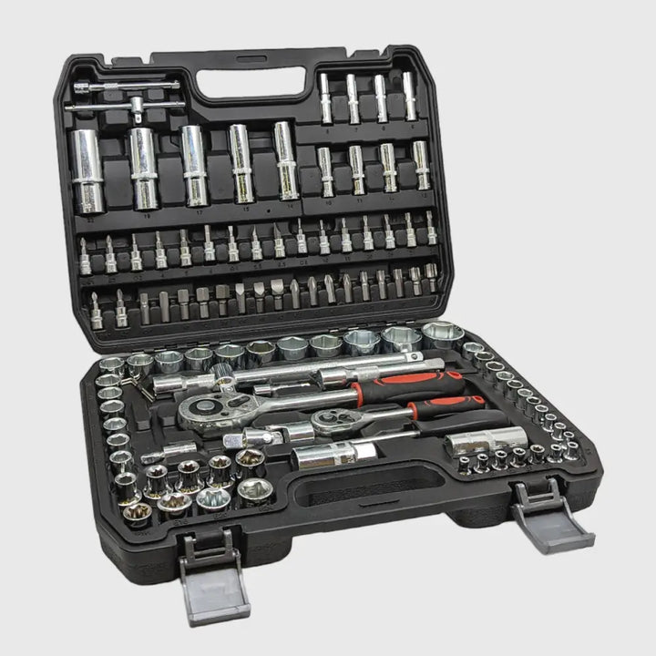 108-piece Chrome-Vanadium Socket Set – TorqueMaster-The Livary