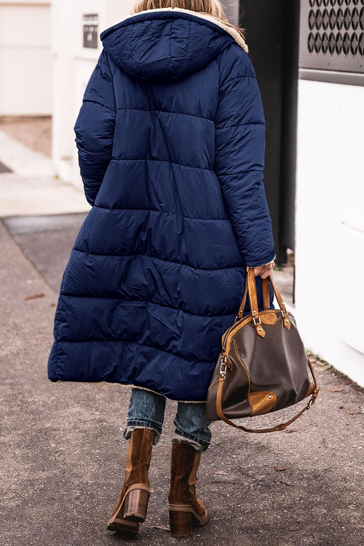 Trendy Double-Sided Ladies Winter Coat - Sofia-Brown-S-The Livary