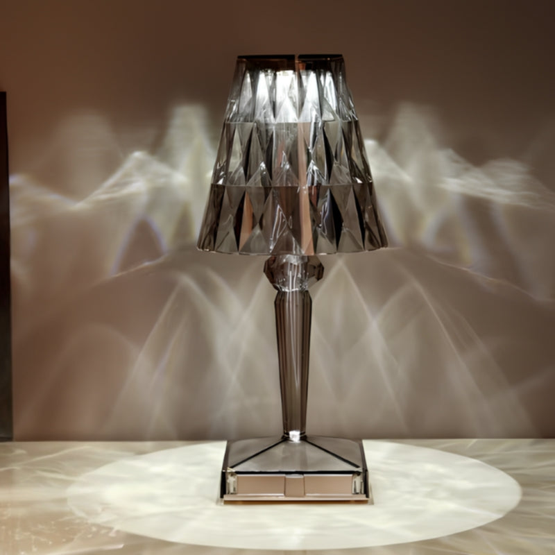 Crystal Table Lamp with Touch Control - LumeCrystal