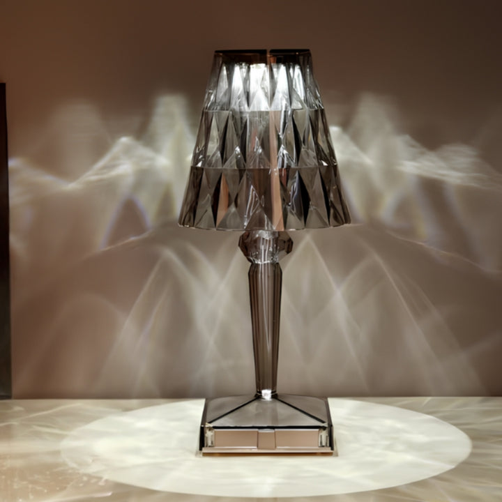 Crystal Table Lamp with Touch Control - LumeCrystal