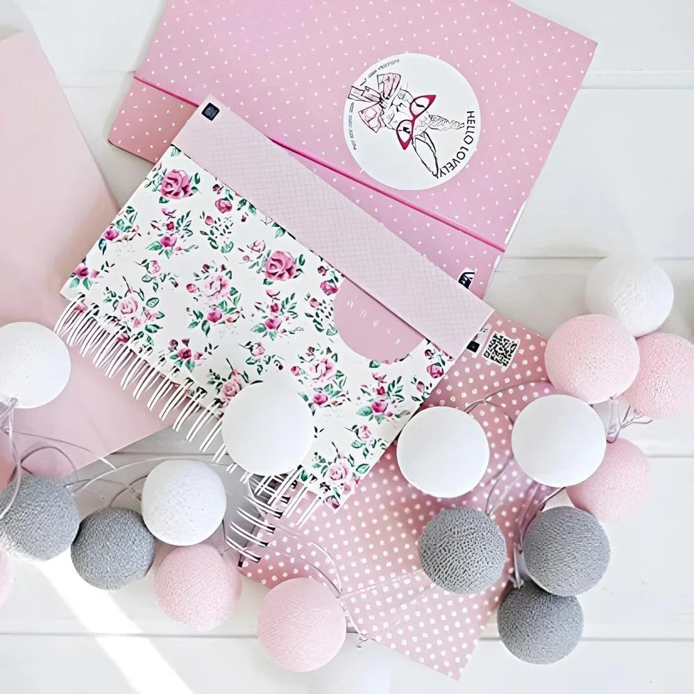 Atmospheric Ball String Lights - LumaBreeze-Pink & Grey-59.05 inch es-USB-The Livary