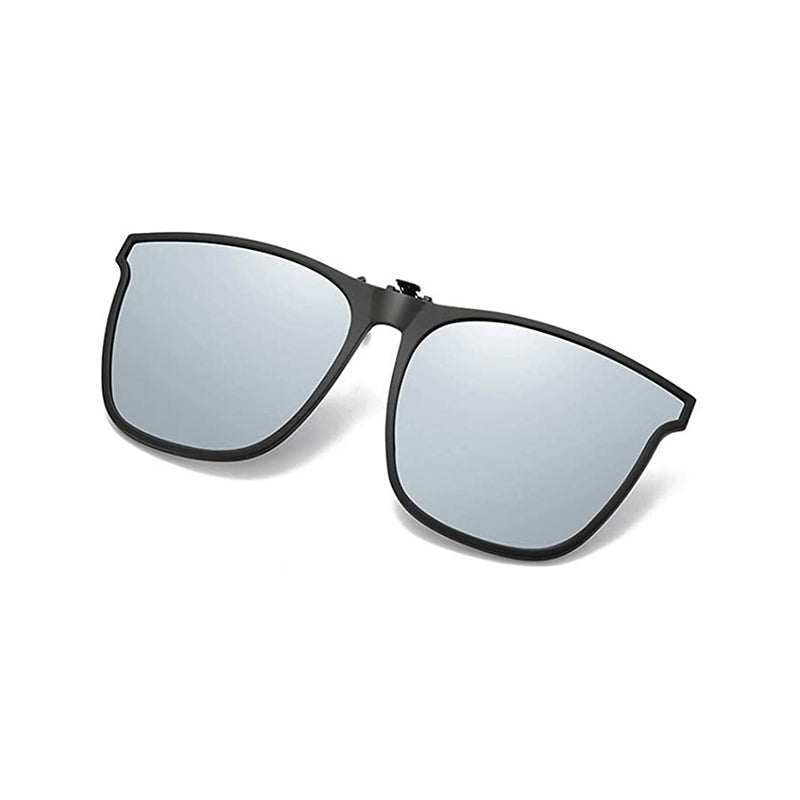 Polarising sunglasses clip for glasses wearers – buy 1, get 1 free – Felix-Silver-The Livary