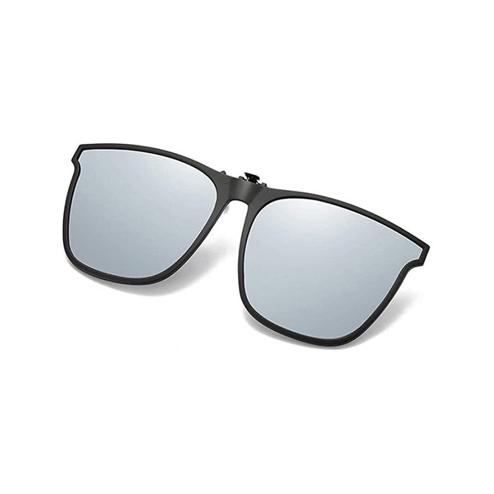 Polarising sunglasses clip for glasses wearers – buy 1, get 1 free – Felix-Silver-The Livary