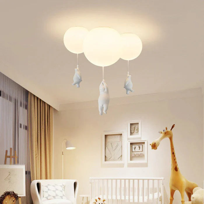Children's Ceiling Lamp with Bear and Balloon - CloudBear