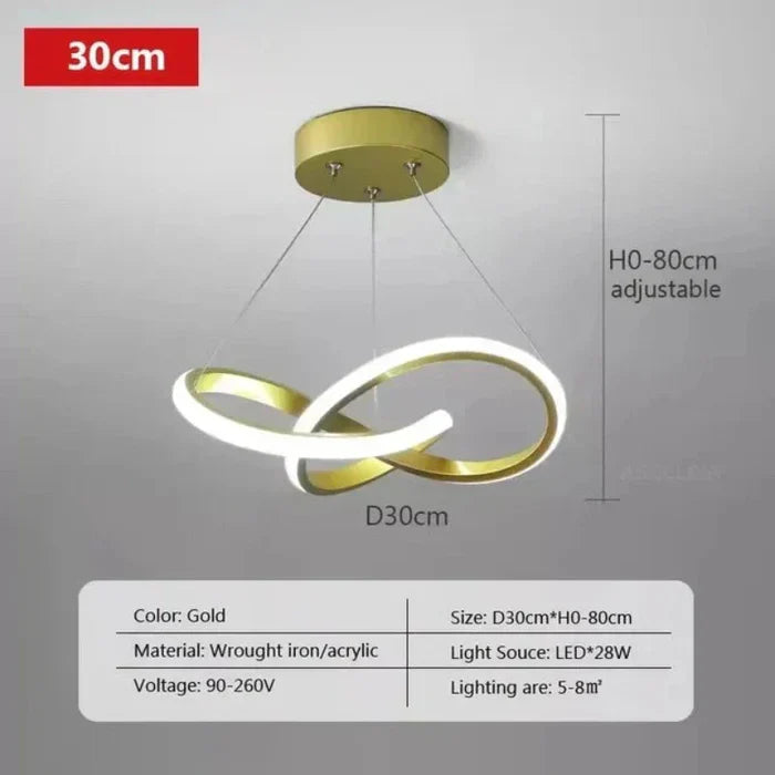 Modern LED Ceiling Light - WaveGlow