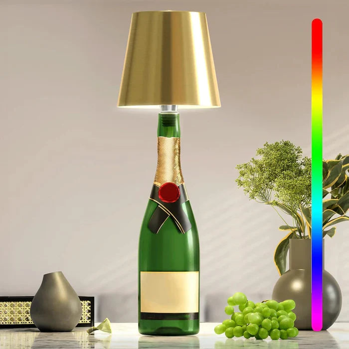 Portable LED Bottle Lamp - GlowBottle-Gold-3 Colours-The Livary