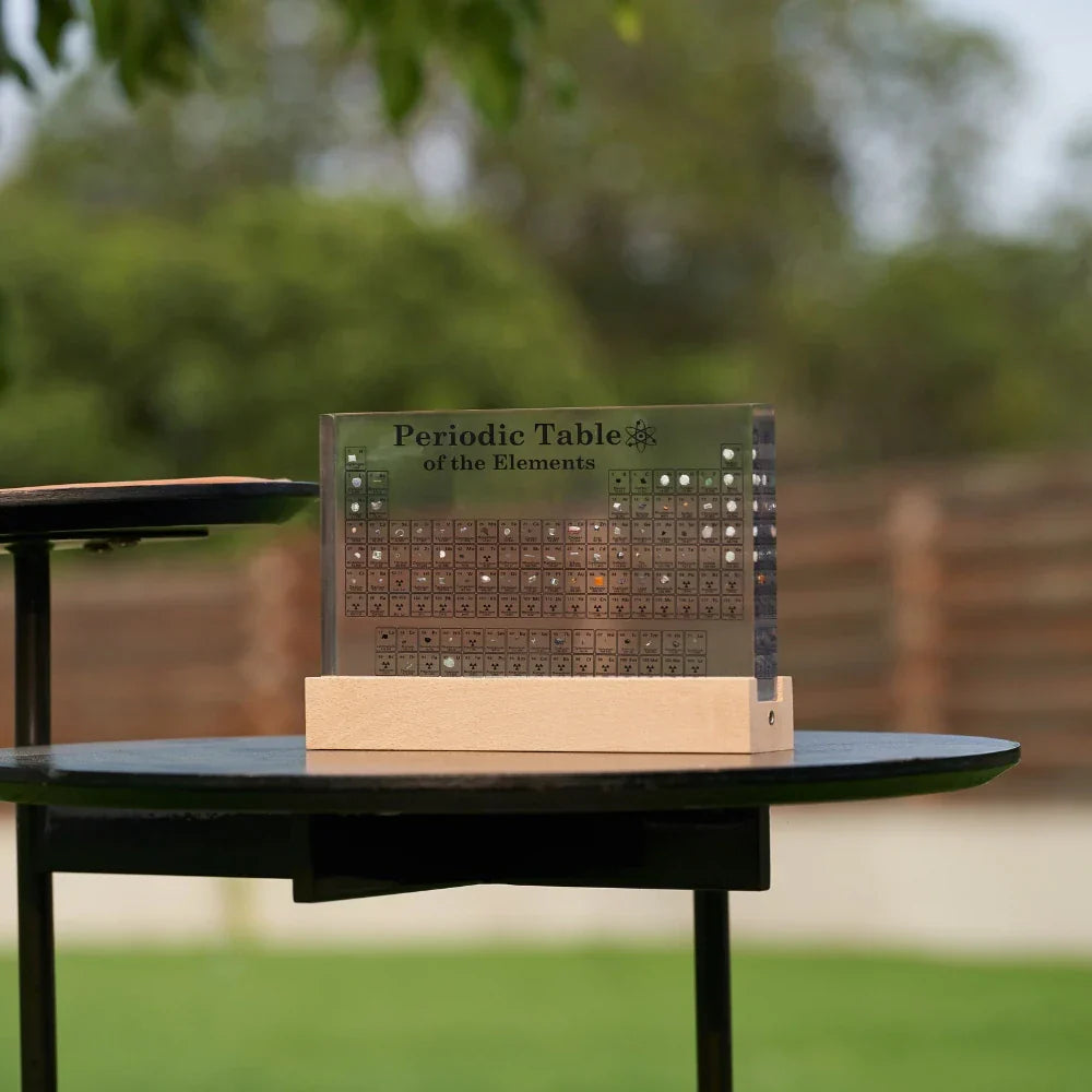 Illuminated Periodic Table with Real Elements - Elementa-Small-The Livary