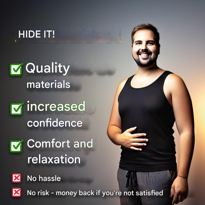 Corrective Shirt with Shaping Effect – Noah-Black-M (50-65kg)-The Livary