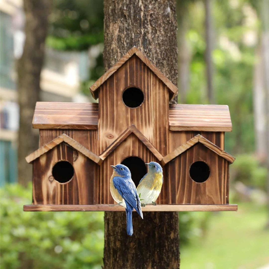 6 Cats Handmade Birdhouse - NestHaven-The Livary