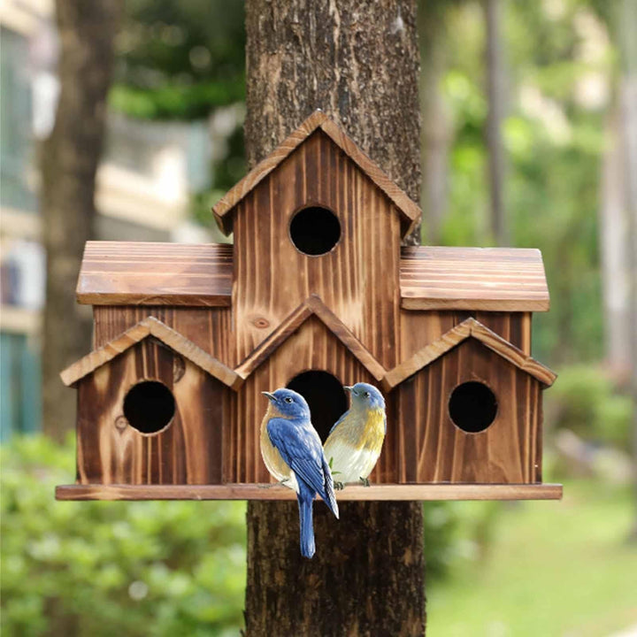 6 Cats Handmade Birdhouse - NestHaven-The Livary