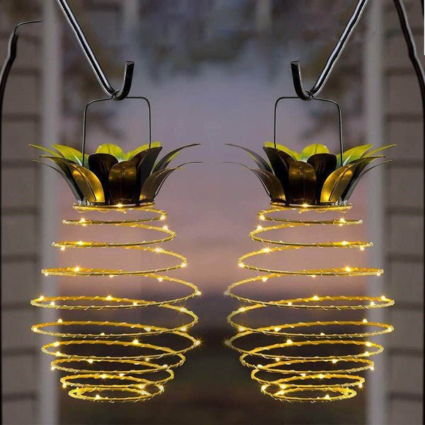 Pineapple-Shaped Solar Lamp - SolarPine-The Livary